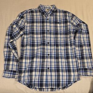 Boy's Blue Plaid Shirt
